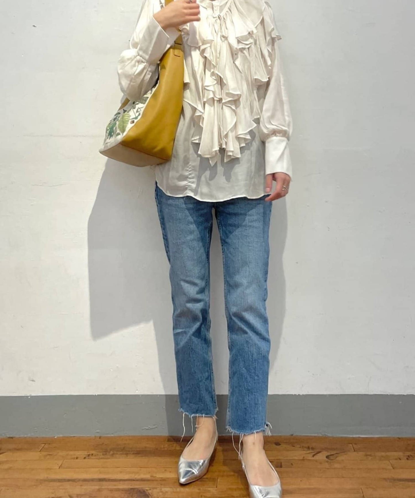 《人氣合作第二彈!》sampo×ear葉子圖案單把手手提包