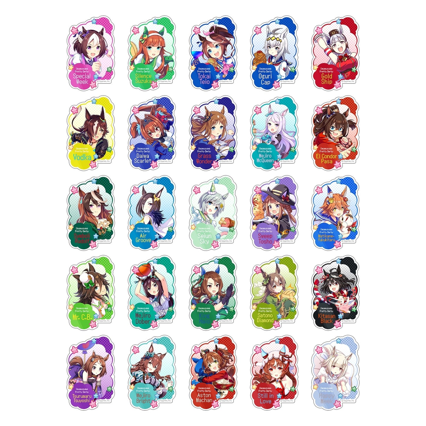 《賽馬娘》_掛貼貼紙/特別版-斯佩夏爾維克、熱血混亂大感謝祭!