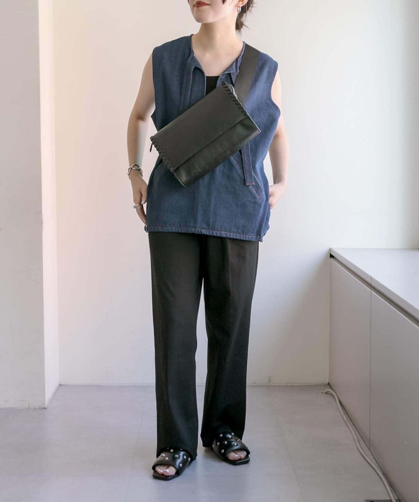 高評價No.1《真皮/斜挎包/男女通用》印花寬帶肩揹包