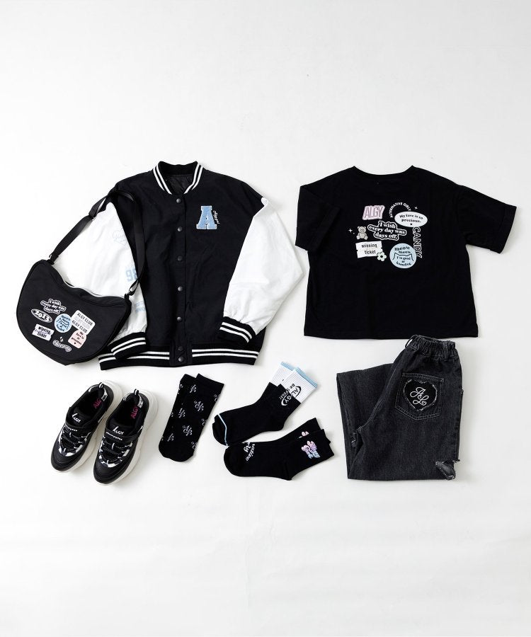 3P套裝 標誌圖案短襪