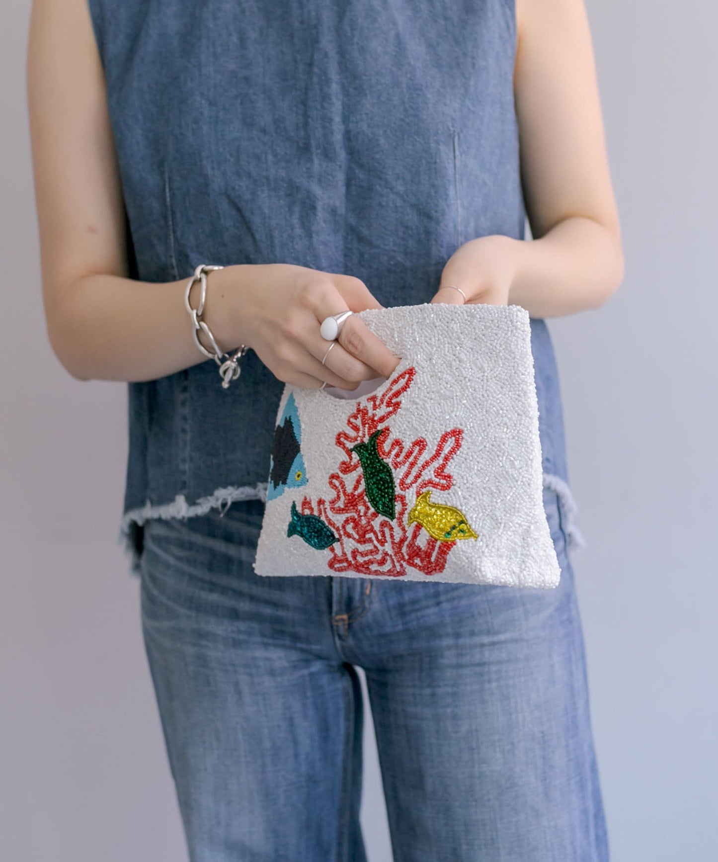 【MOYNA(莫伊娜)】晚宴手拿包/場合手拿包/儀式手拿包/珠片刺繡/鑽飾手提包