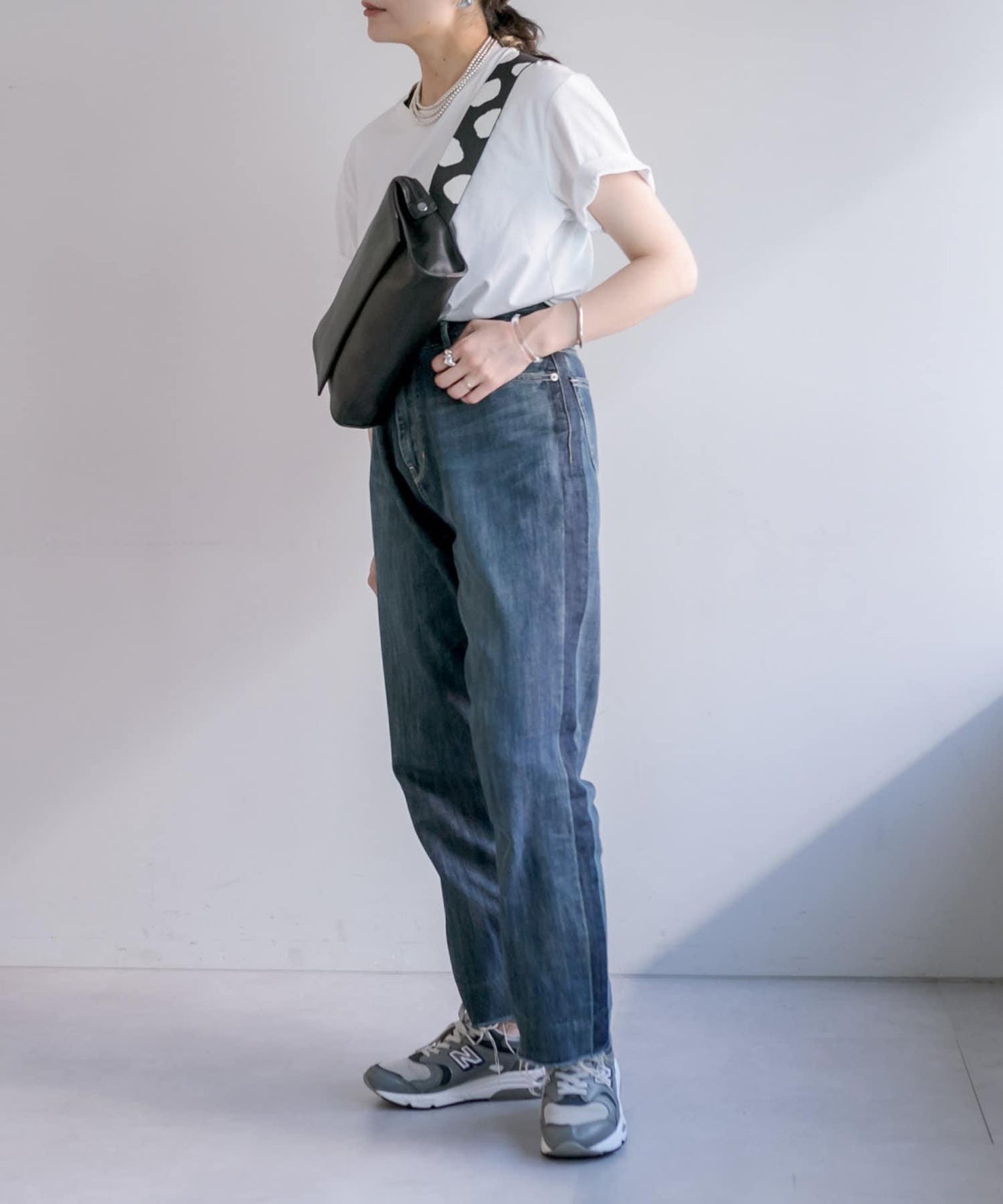 高評價No.1《真皮/斜挎包/男女通用》印花寬帶肩揹包