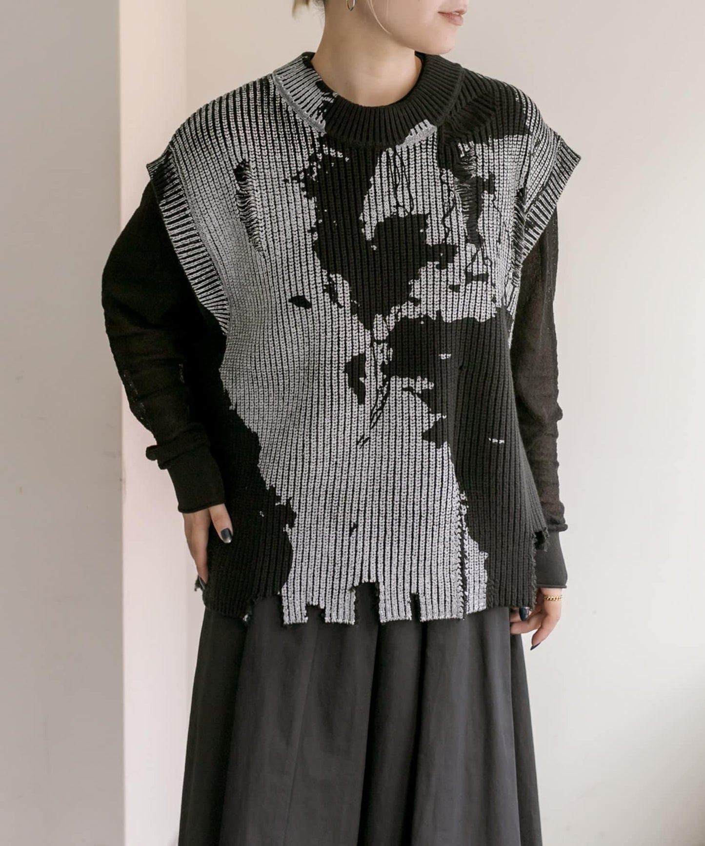 "層疊風格完美搭配" 損壞處理背心【SUM1 STYLE(史密斯風格)】