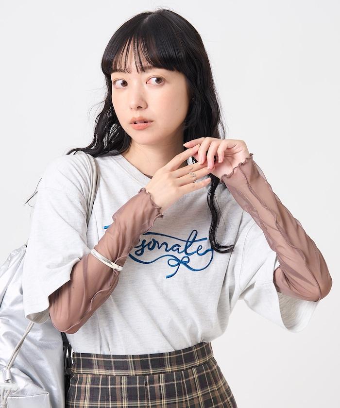 雙層蕾絲短T-shirt