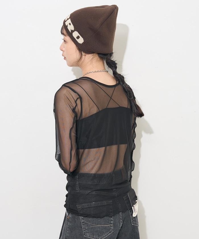 雙層蕾絲短T-shirt