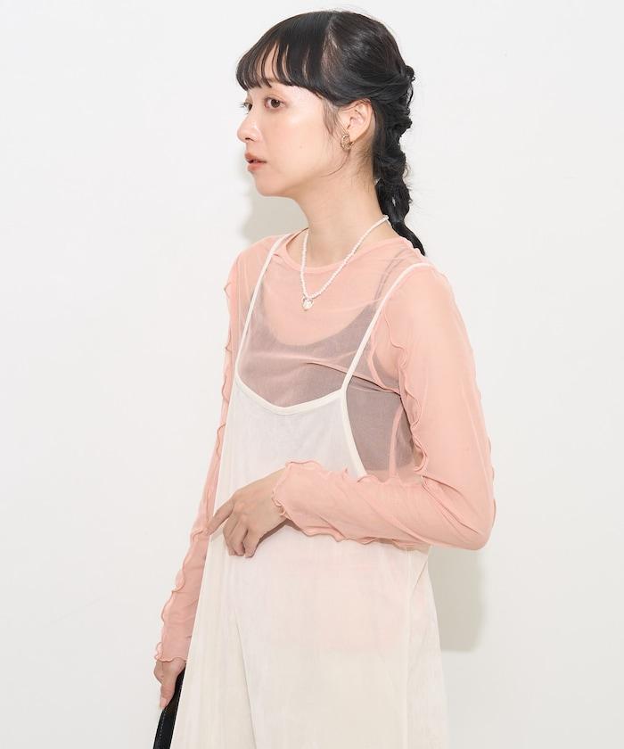 雙層蕾絲短T-shirt