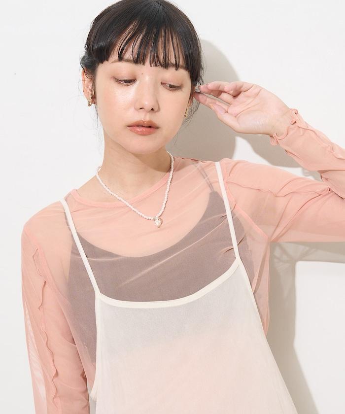 雙層蕾絲短T-shirt