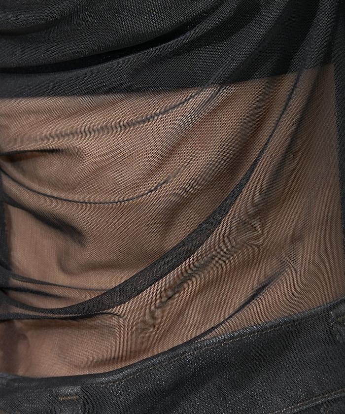 雙層蕾絲短T-shirt