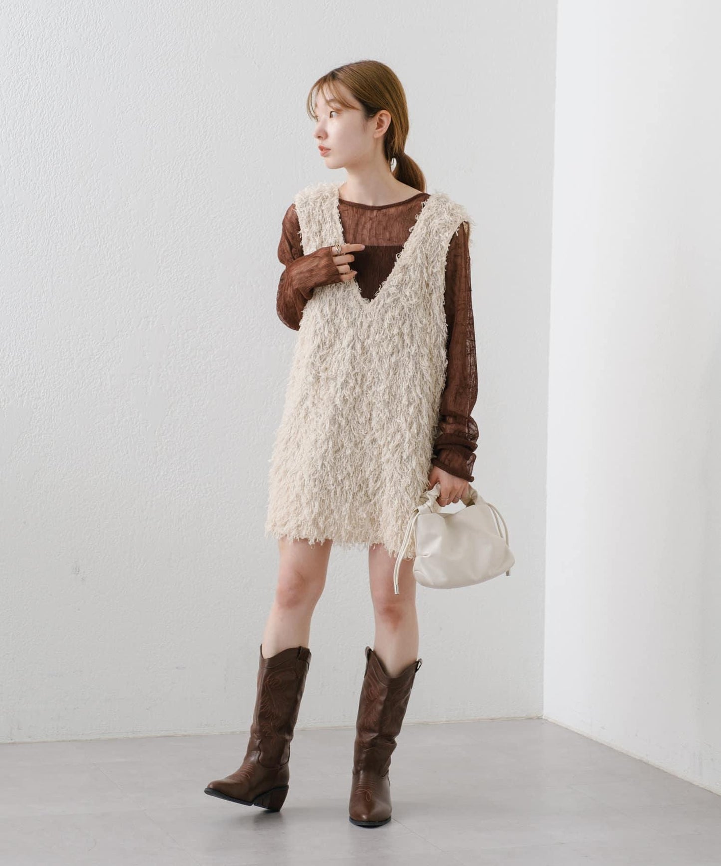 【2024AW】長款羽絨馬甲