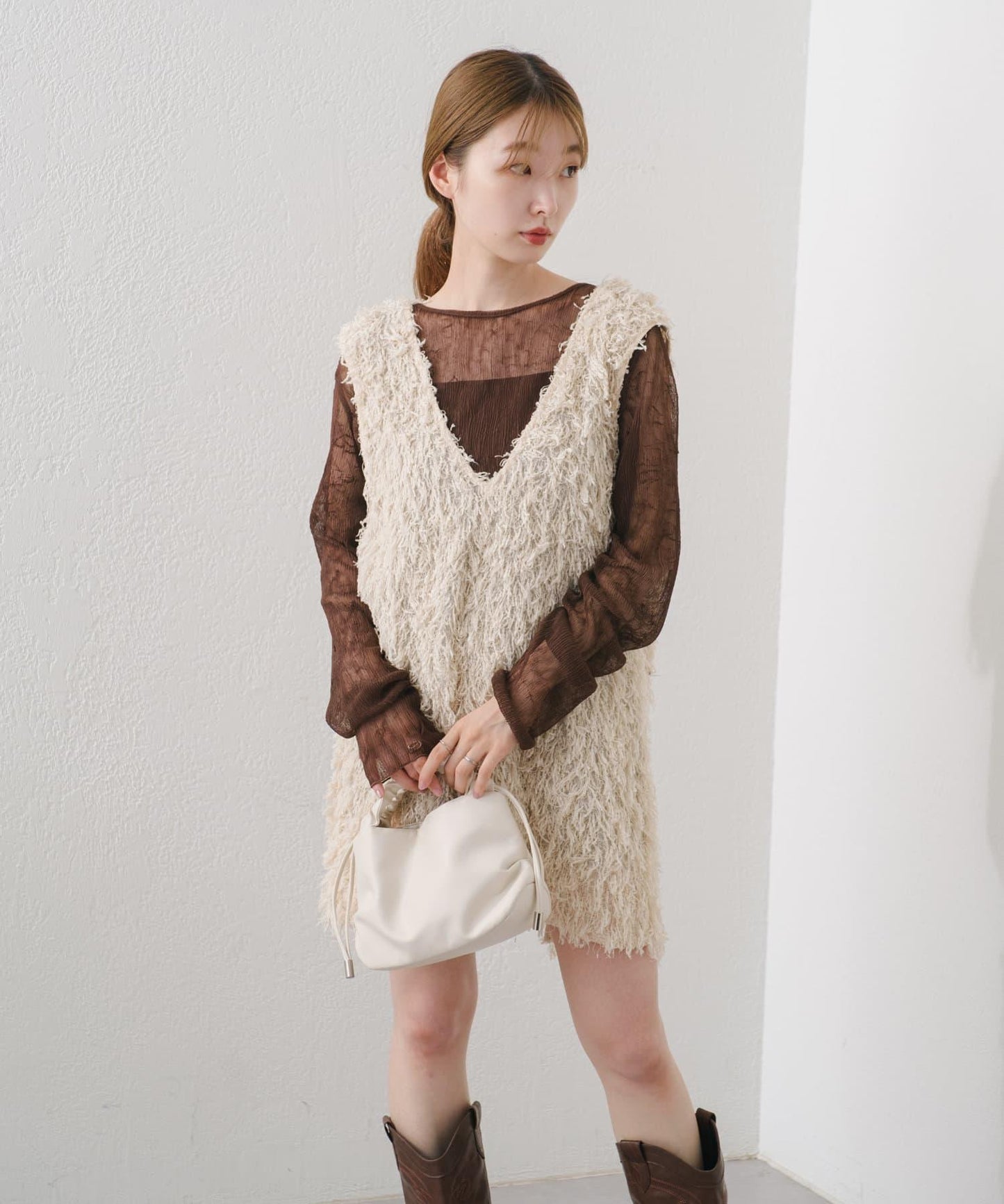 【2024AW】長款羽絨馬甲