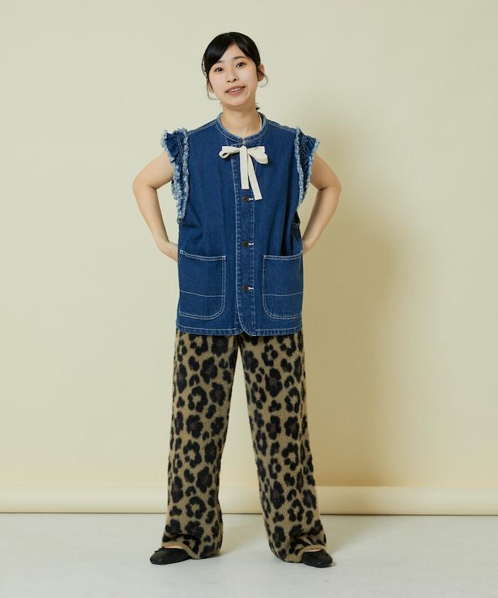針織提花褲子