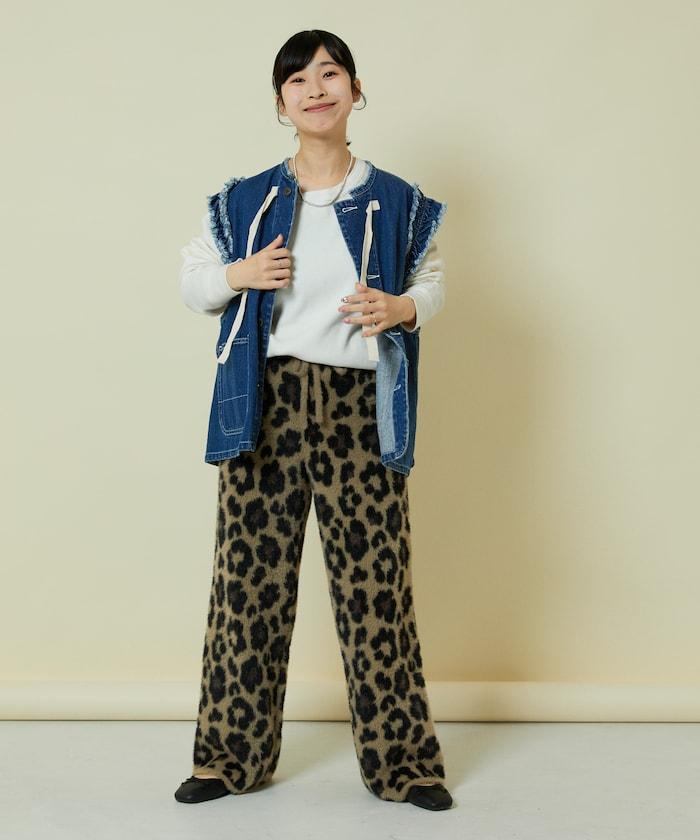 針織提花褲子