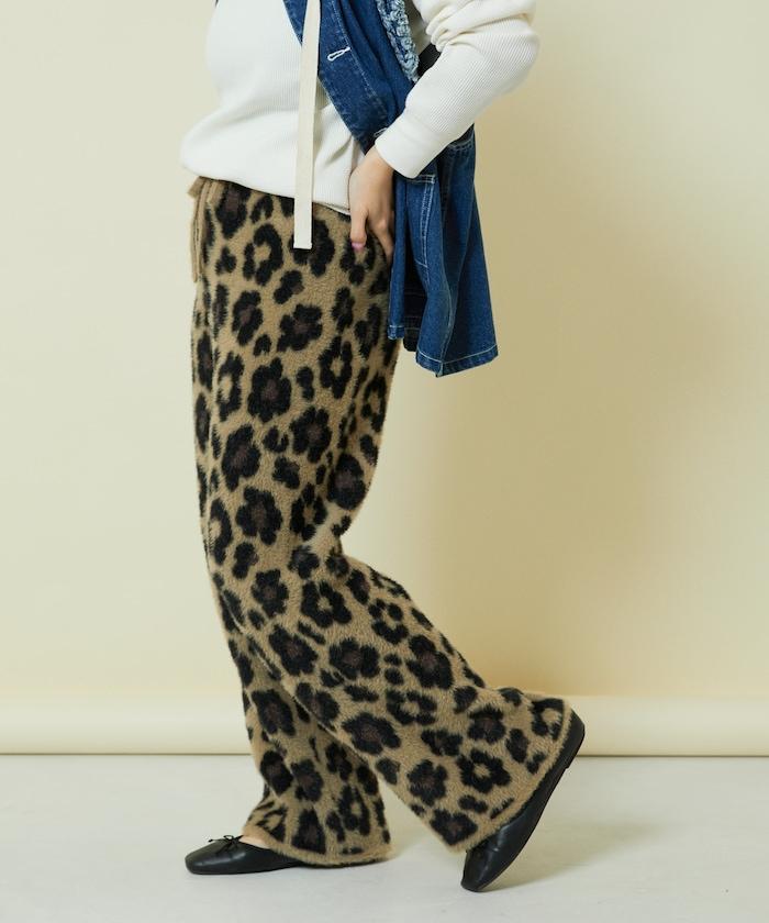 針織提花褲子