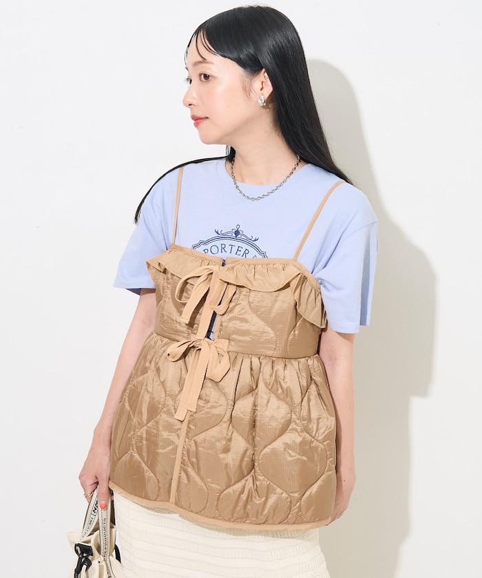 復古風格棉襖背心