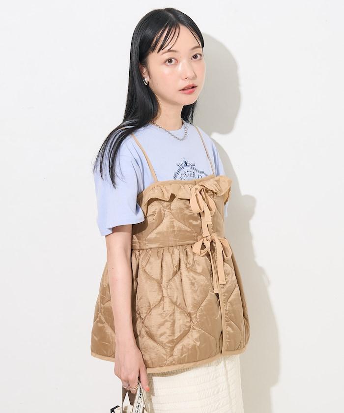 復古風格棉襖背心