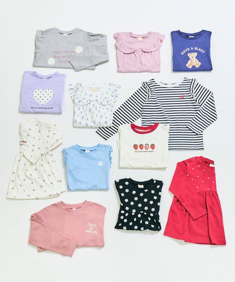 一點肩褶邊T恤|7天風格部分網絡限定顏色