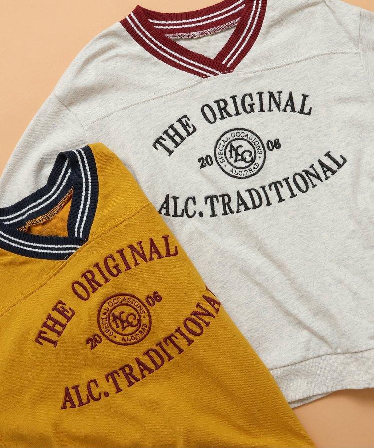 條紋圓領大學T恤