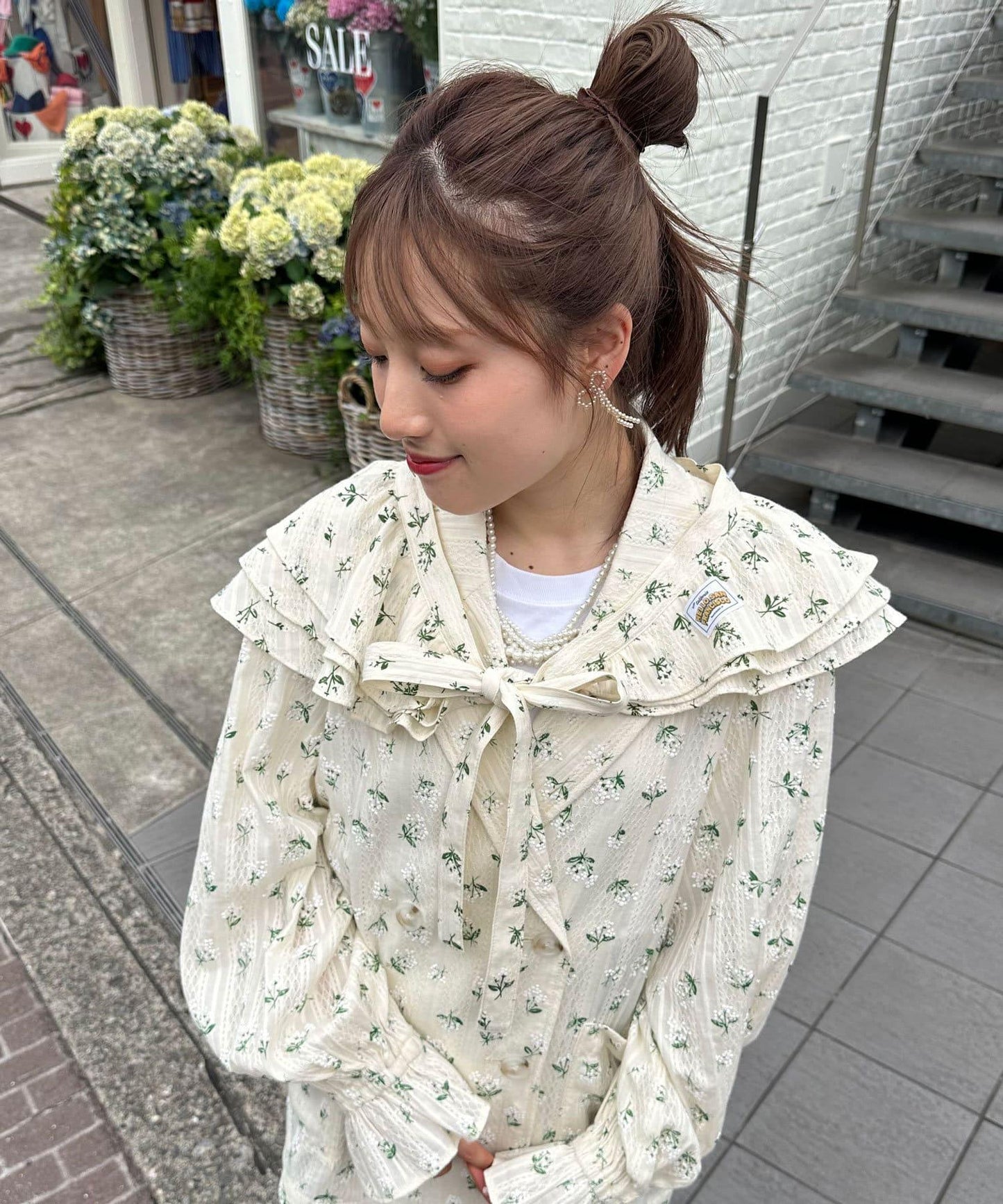 【2024AW】【HELLO.SANFRANCISCO/你好,舊金山】花印多功能荷葉邊腰帶