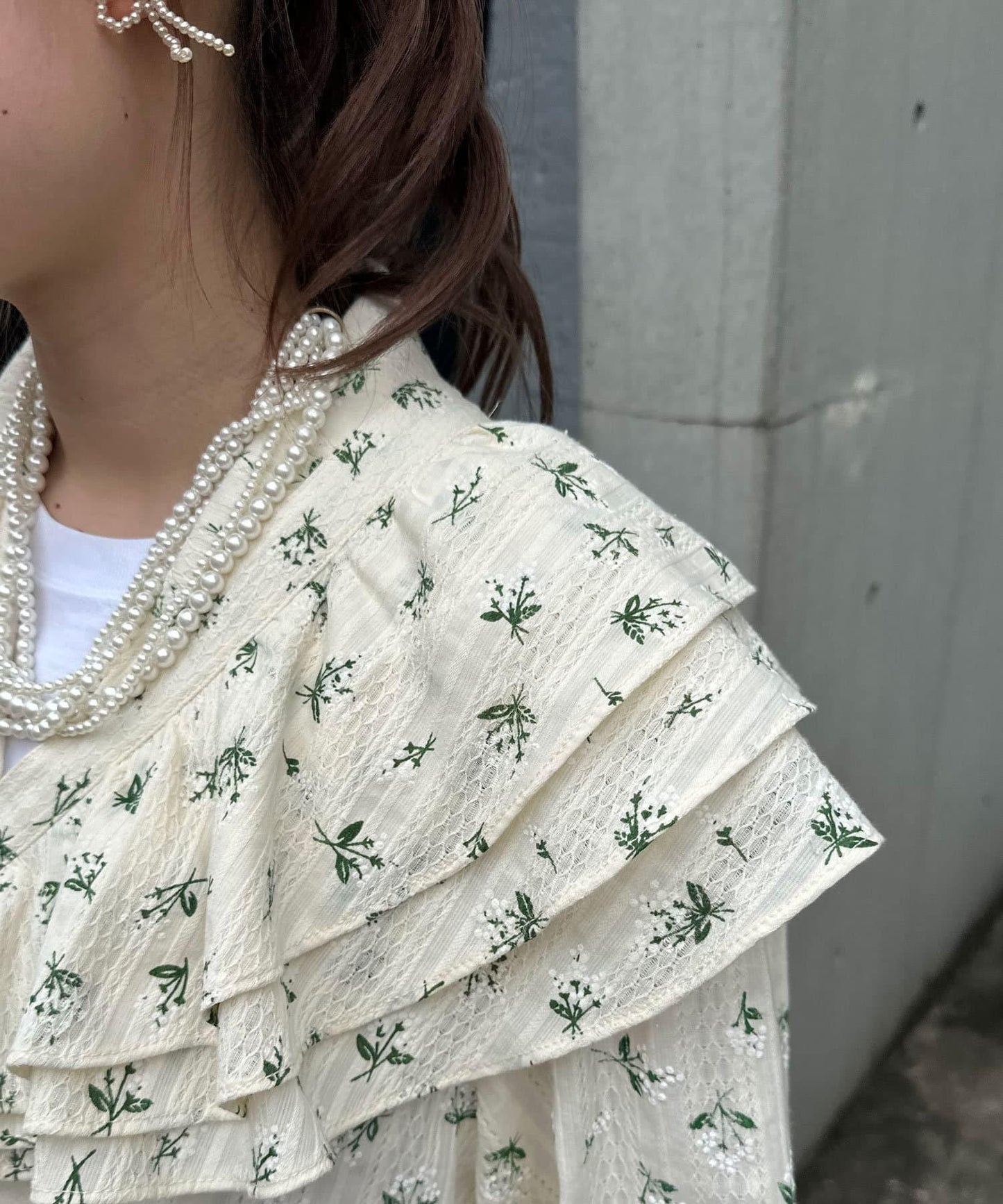 【2024AW】【HELLO.SANFRANCISCO/你好,舊金山】花印多功能荷葉邊腰帶