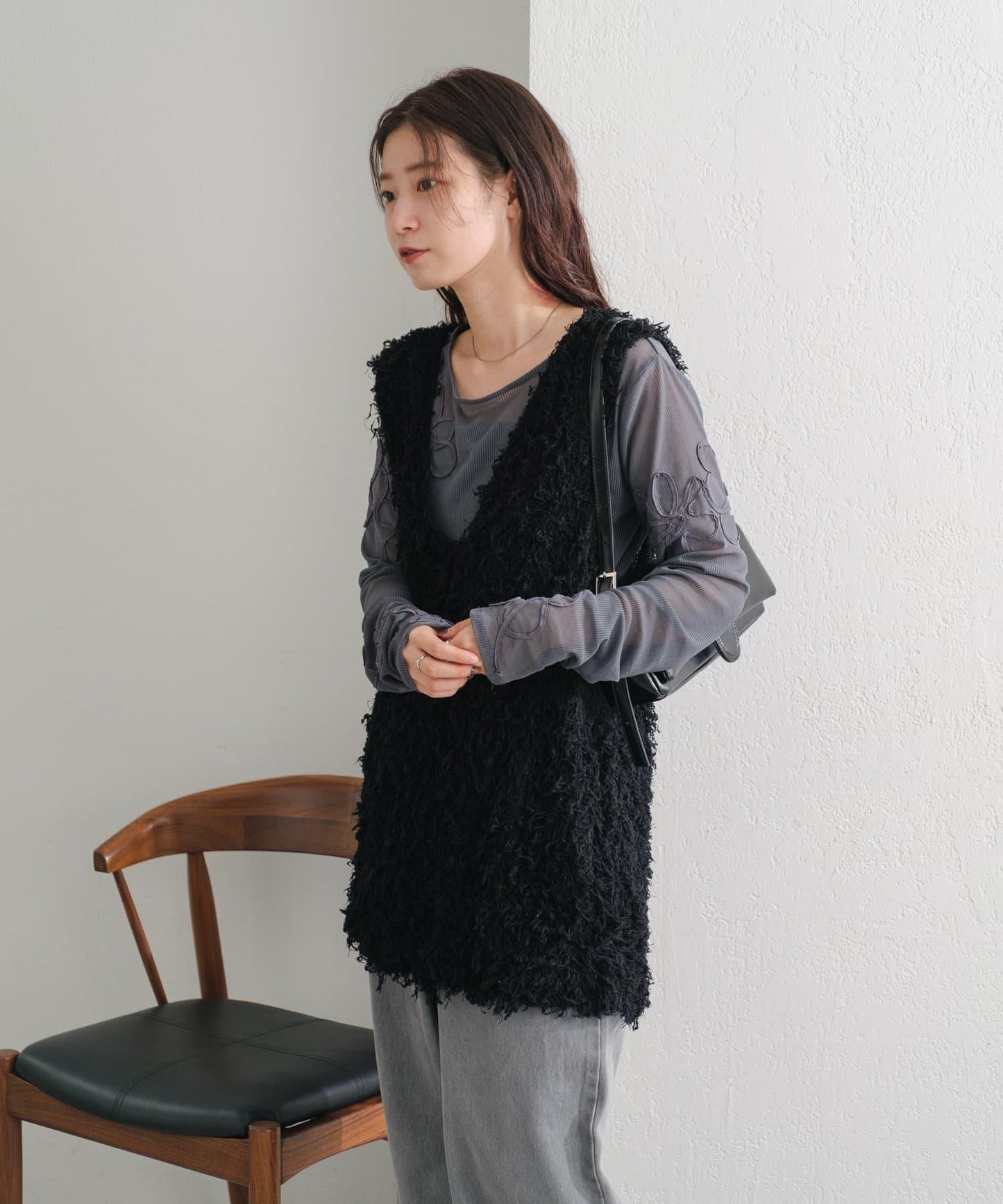 【2024AW】長款羽絨馬甲