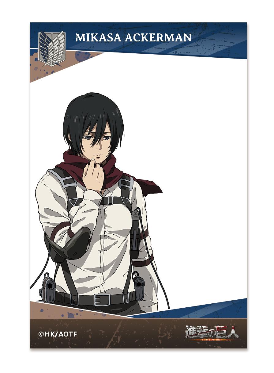 《進擊的巨人》_AFORCE×DRAGON HORSE 透明角色卡 米卡莎·阿克曼