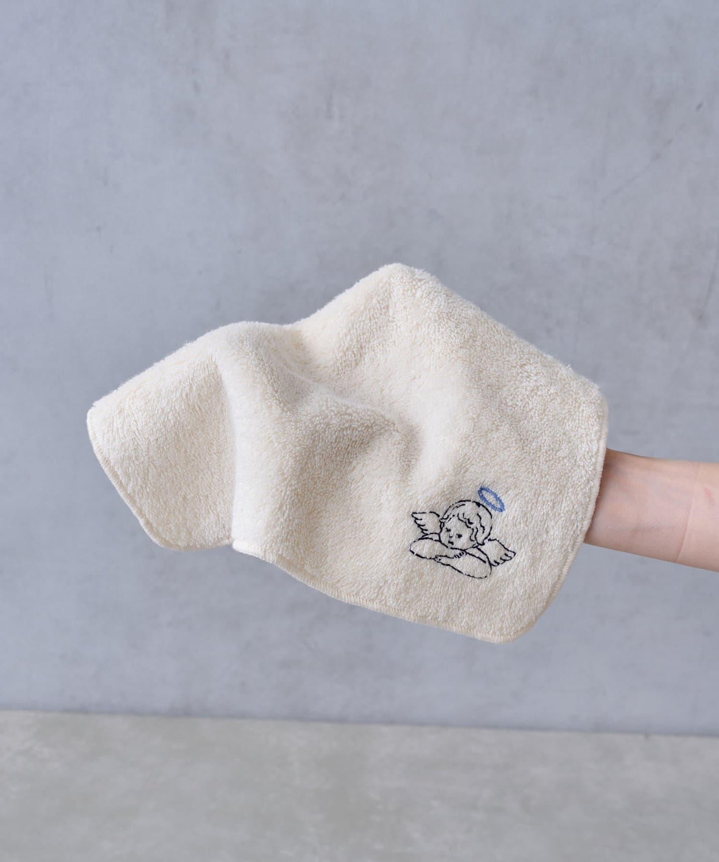 天使與惡魔 刺繡毛巾手帕