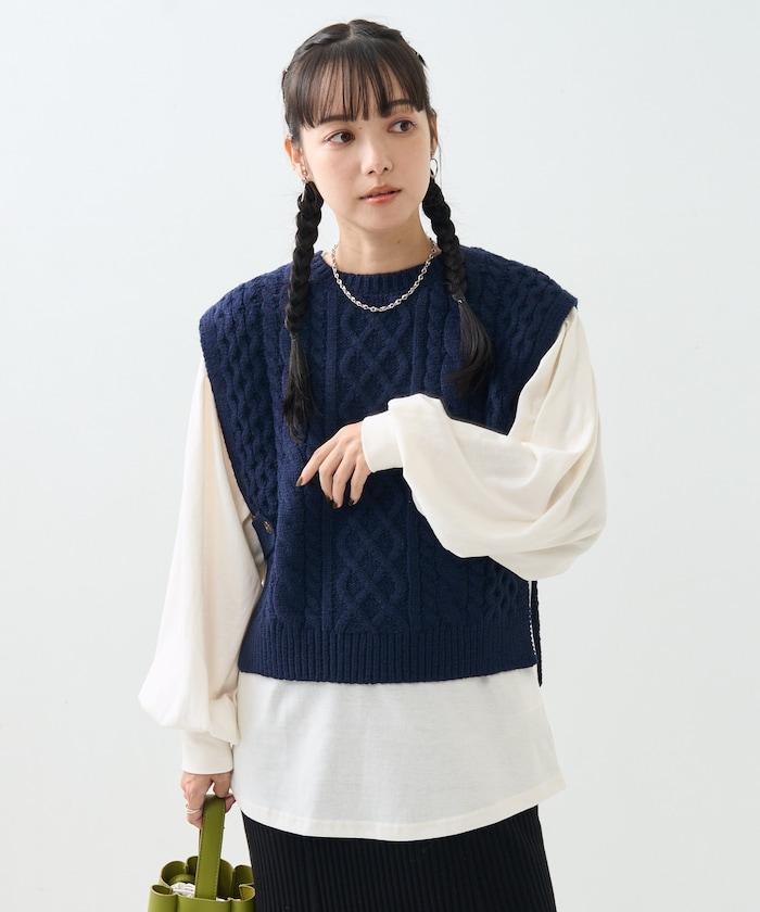 針織毛衣馬甲套裝
