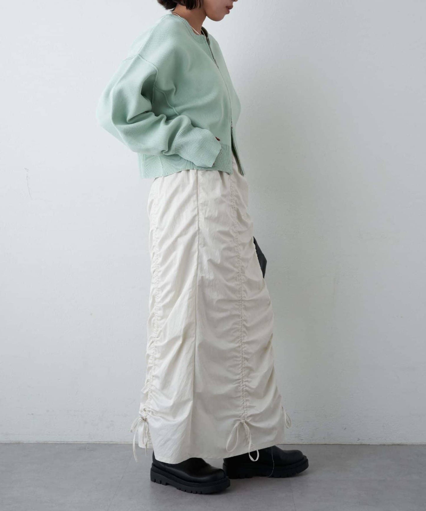 絲滑質感雙向拉鍊開衫