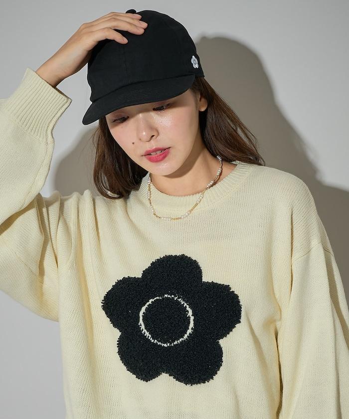 花朵刺繡帽子 限量