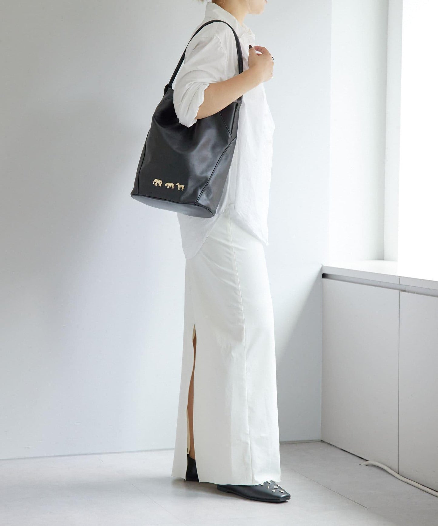 《顏色/真皮/動物圖案/大象/犀牛/斑馬》動物圖案桶包