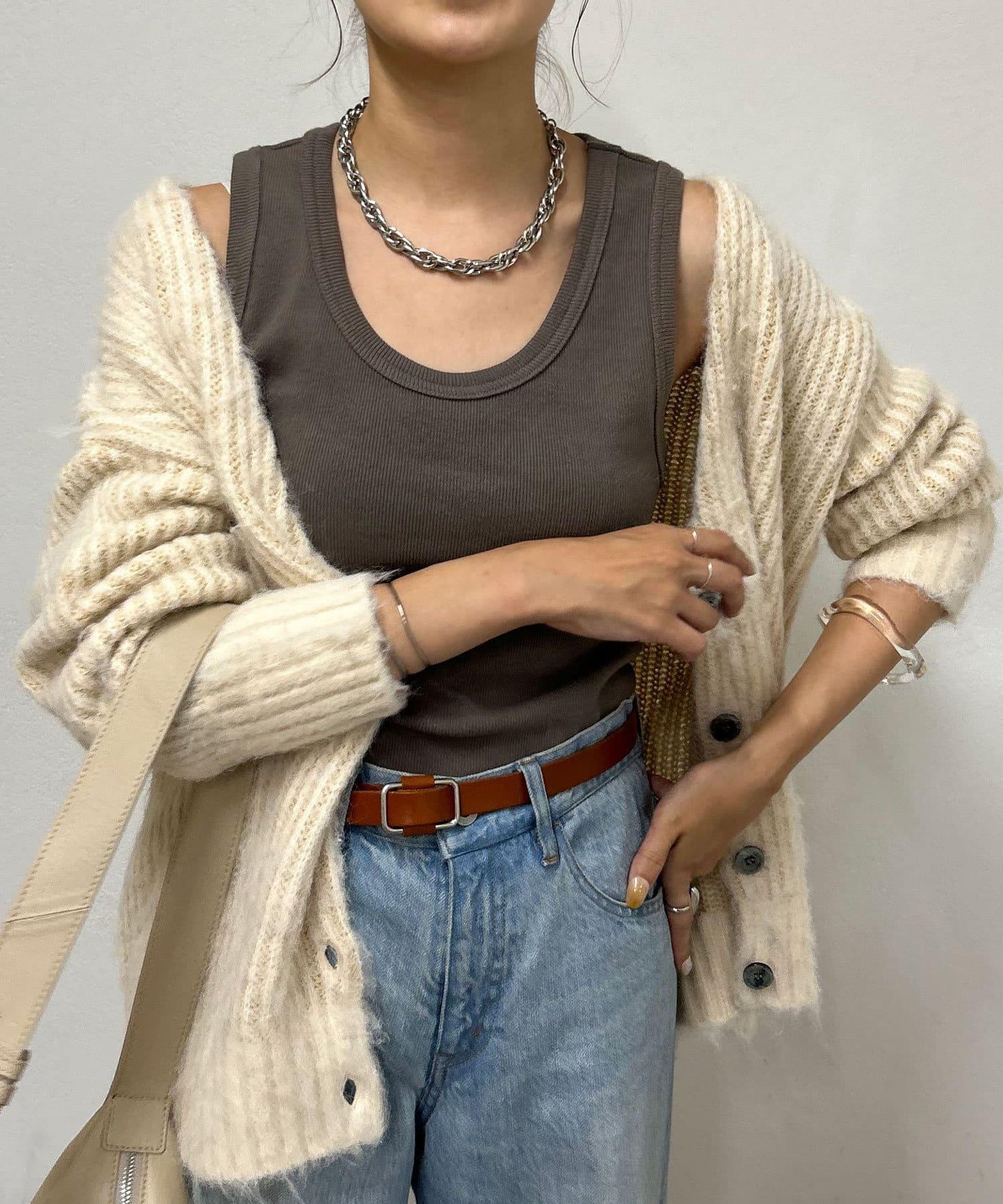 【4色展開】抹胸領肋條背心