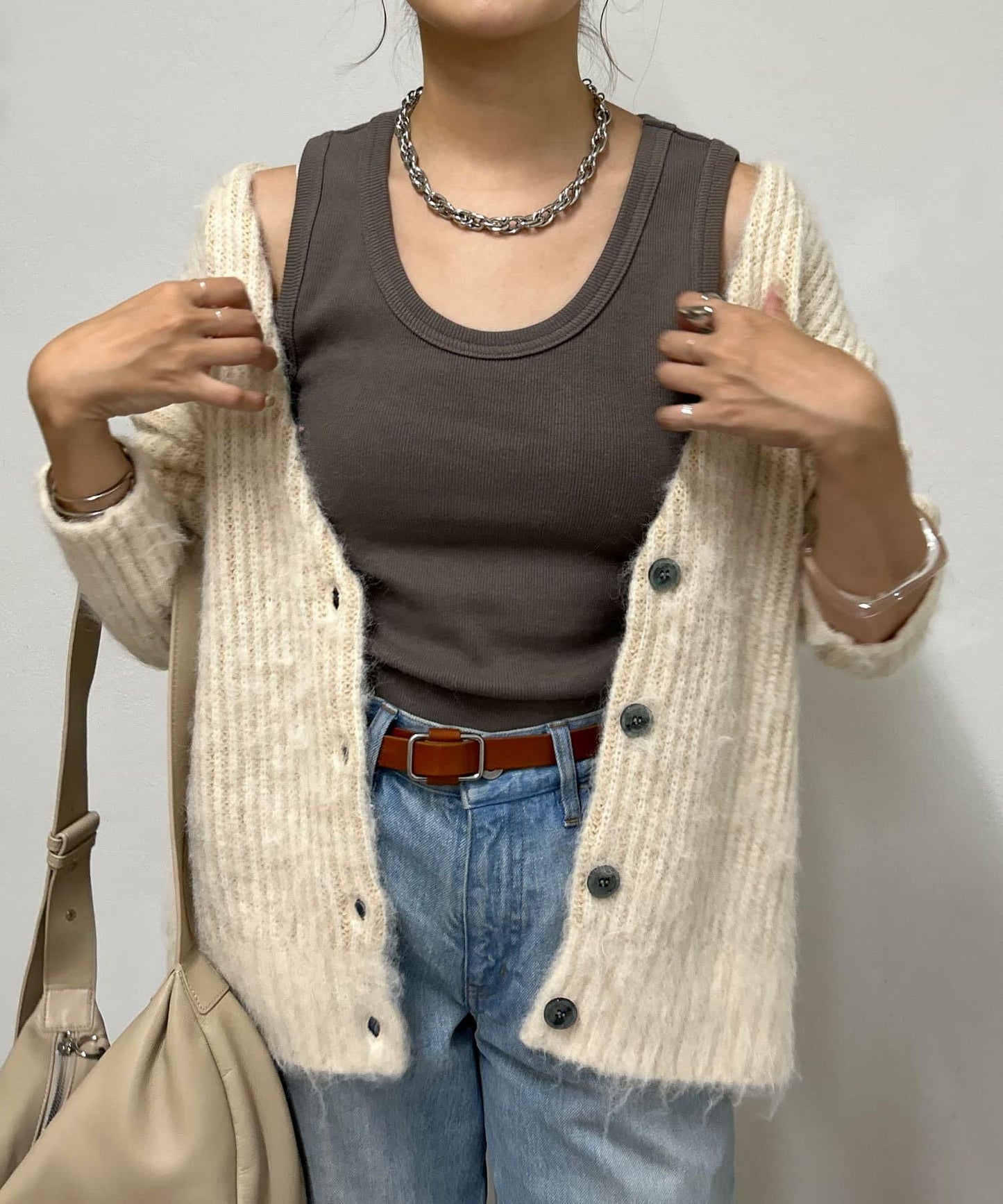 【4色展開】抹胸領肋條背心