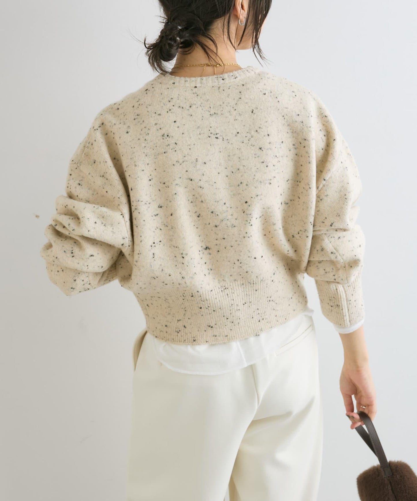 【可當開衫穿的】短款拉鍊針織衫