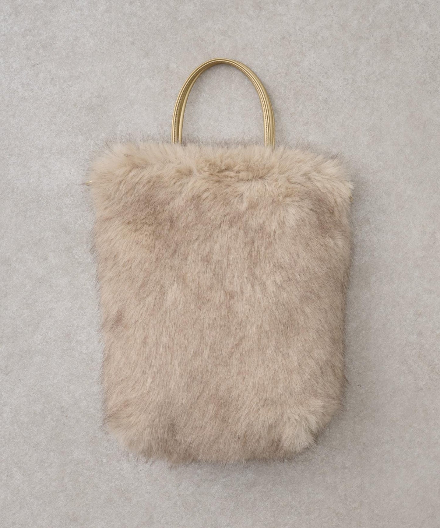 人造毛雙肩手提袋