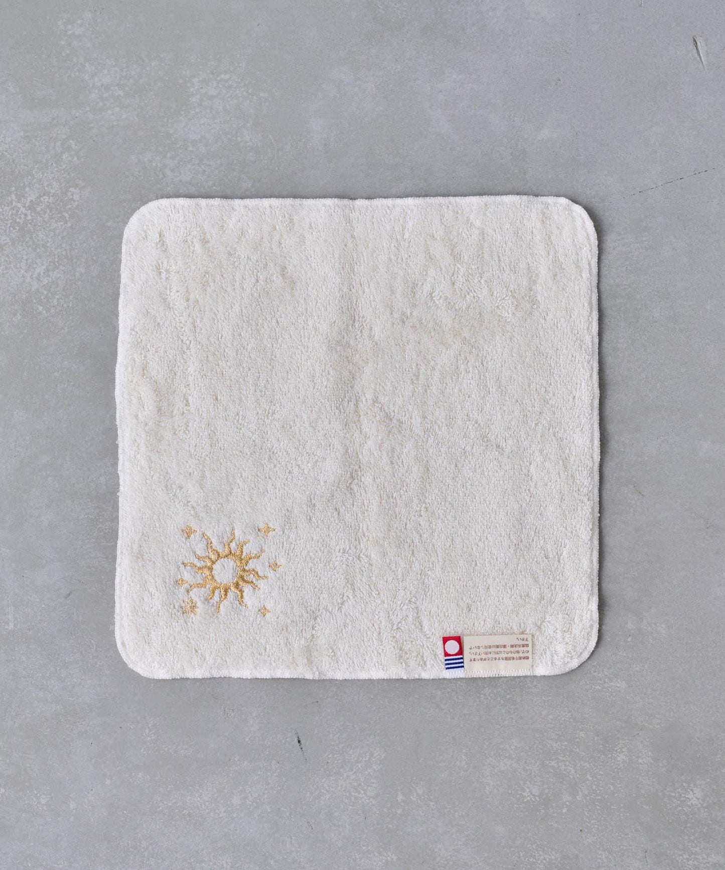 太陽和月亮 刺繡毛巾手帕