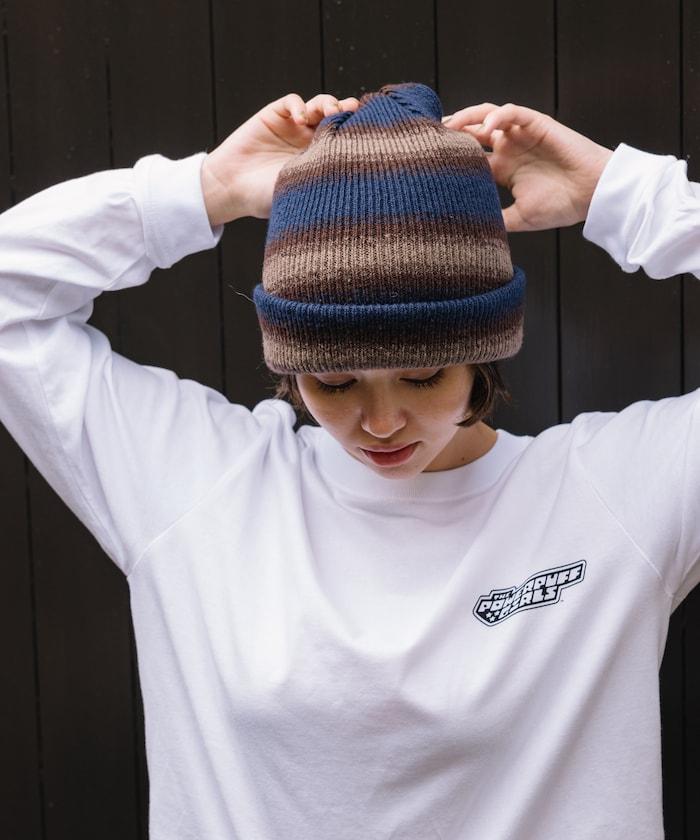漸變針織帽