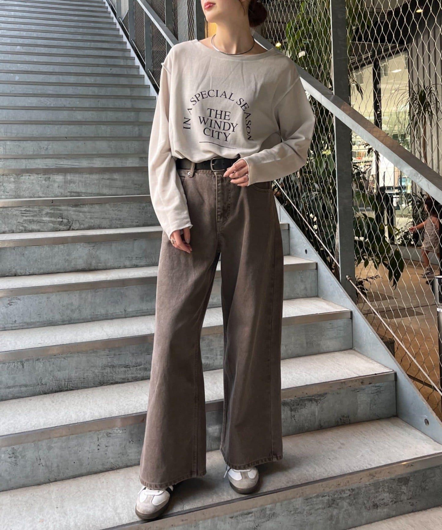 透視光滑花色印花T恤