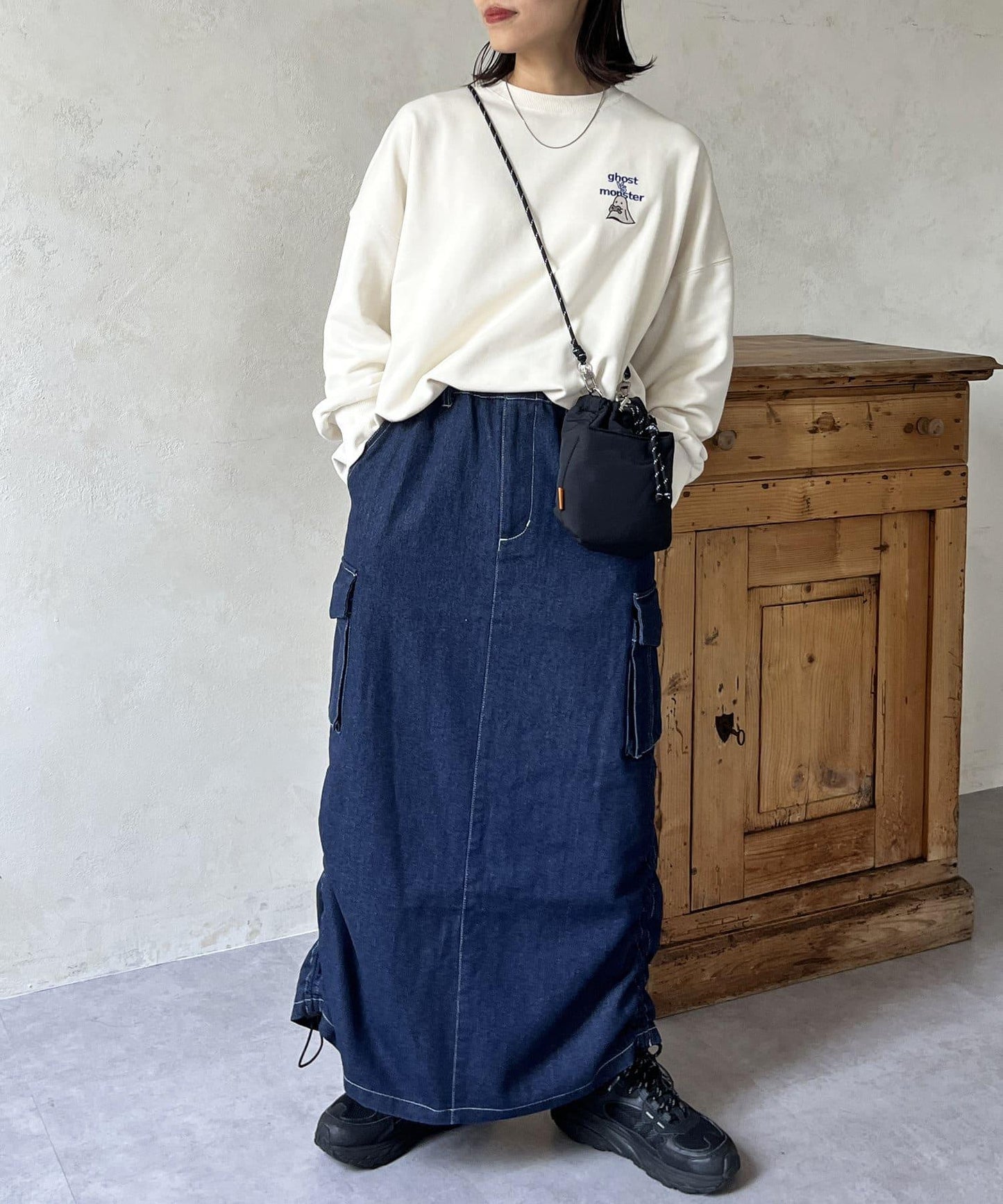 【高個子尺碼可選】帆布迷彩裙