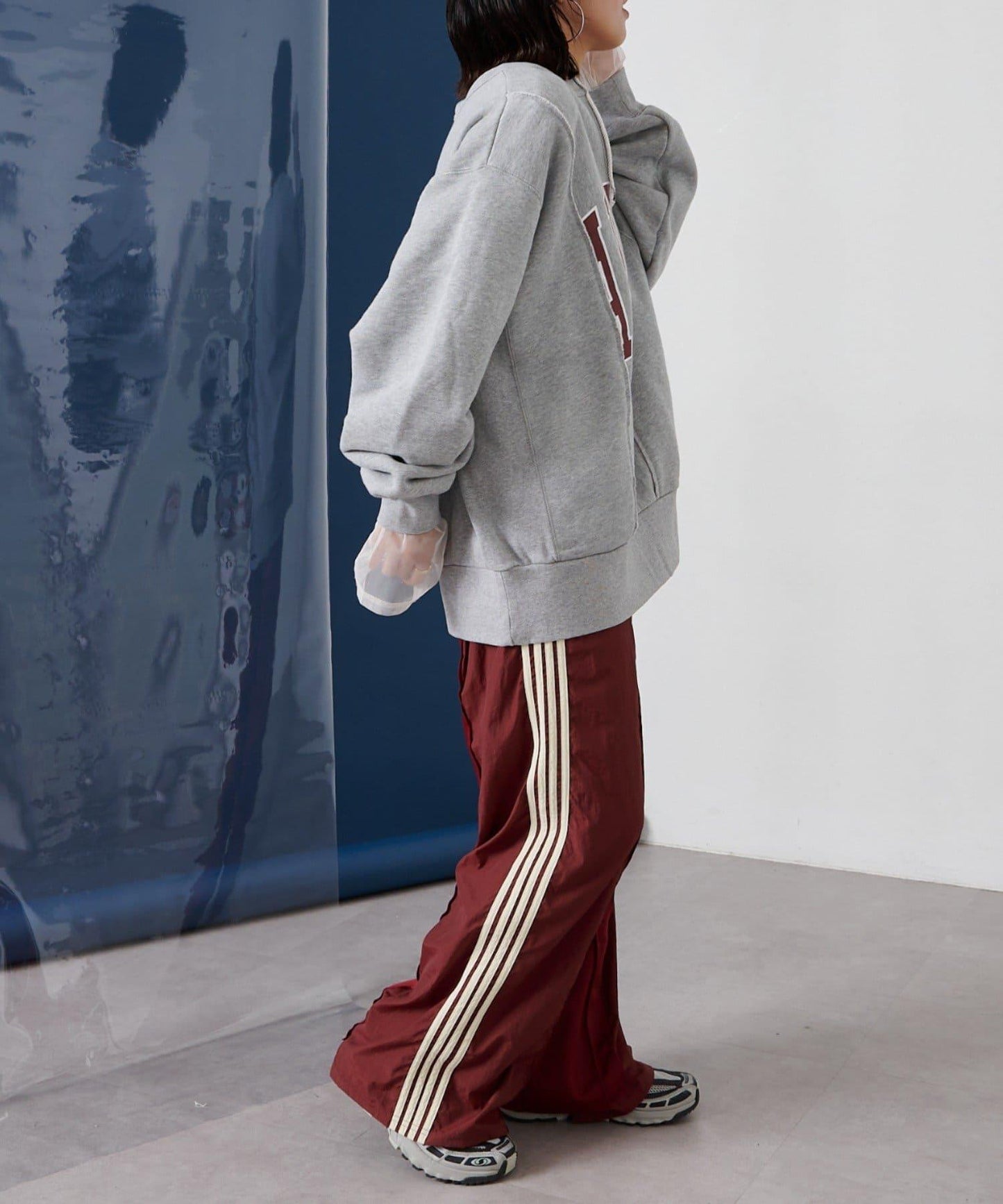 【etsinta/艾欣塔】改艊水手領學院風運動衫