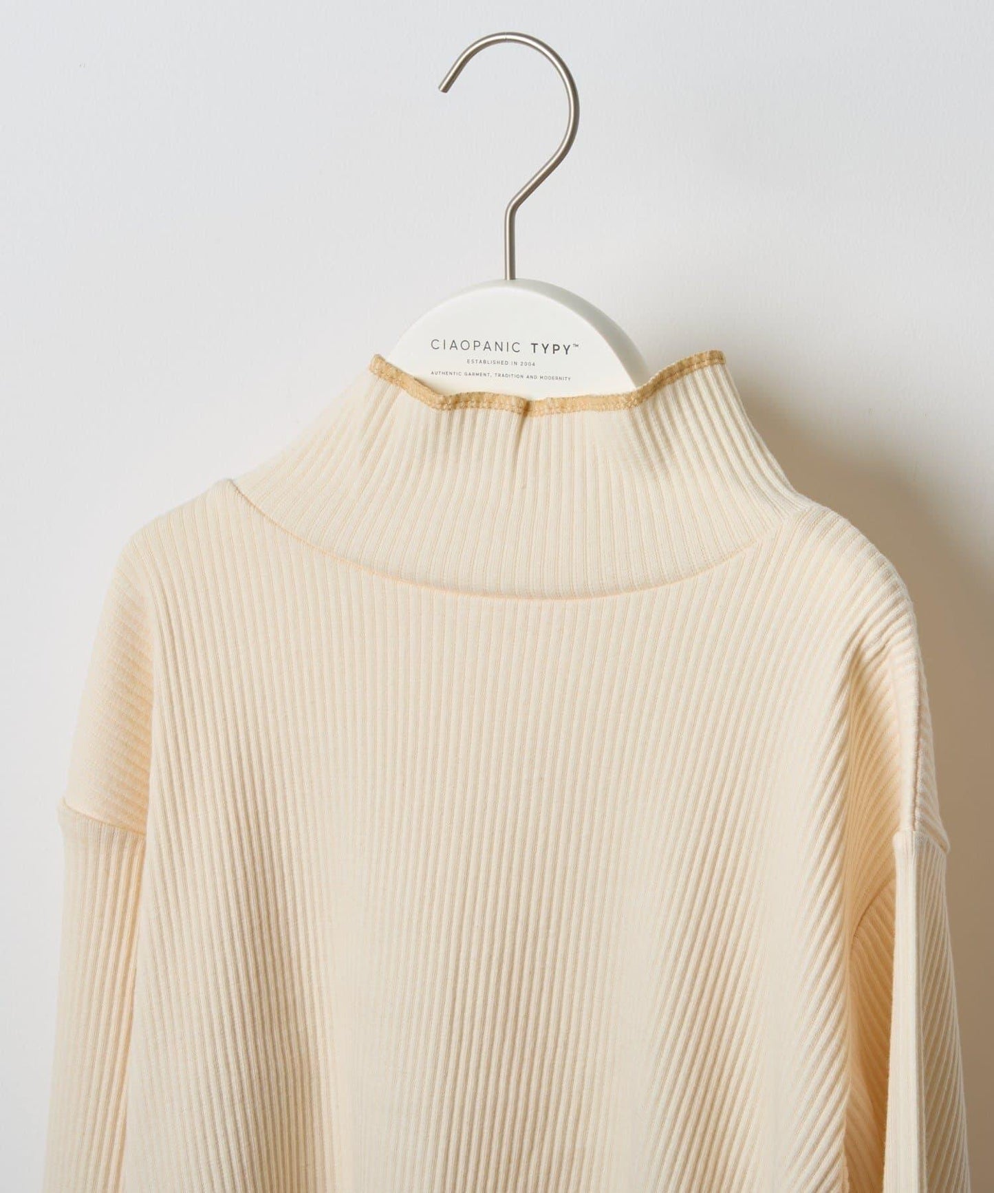 【兒童】配色條紋針織高領衫