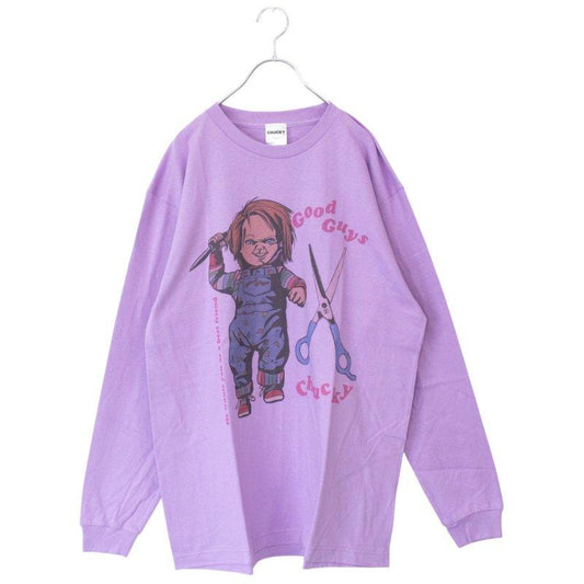 查克 長袖T恤 長T 剪刀 紫色 UNO1186 (CT7227)