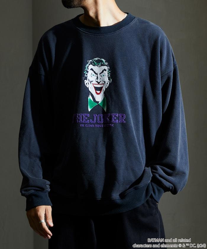 THE JOKER 絨面印花 圓領 衛衣