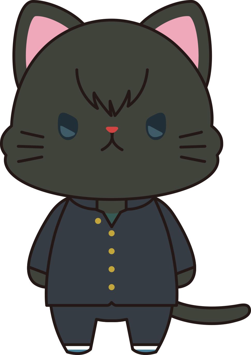 3年Z組銀八先生帶貓眼罩的毛絨玩偶鑰匙扣/土方十四郎