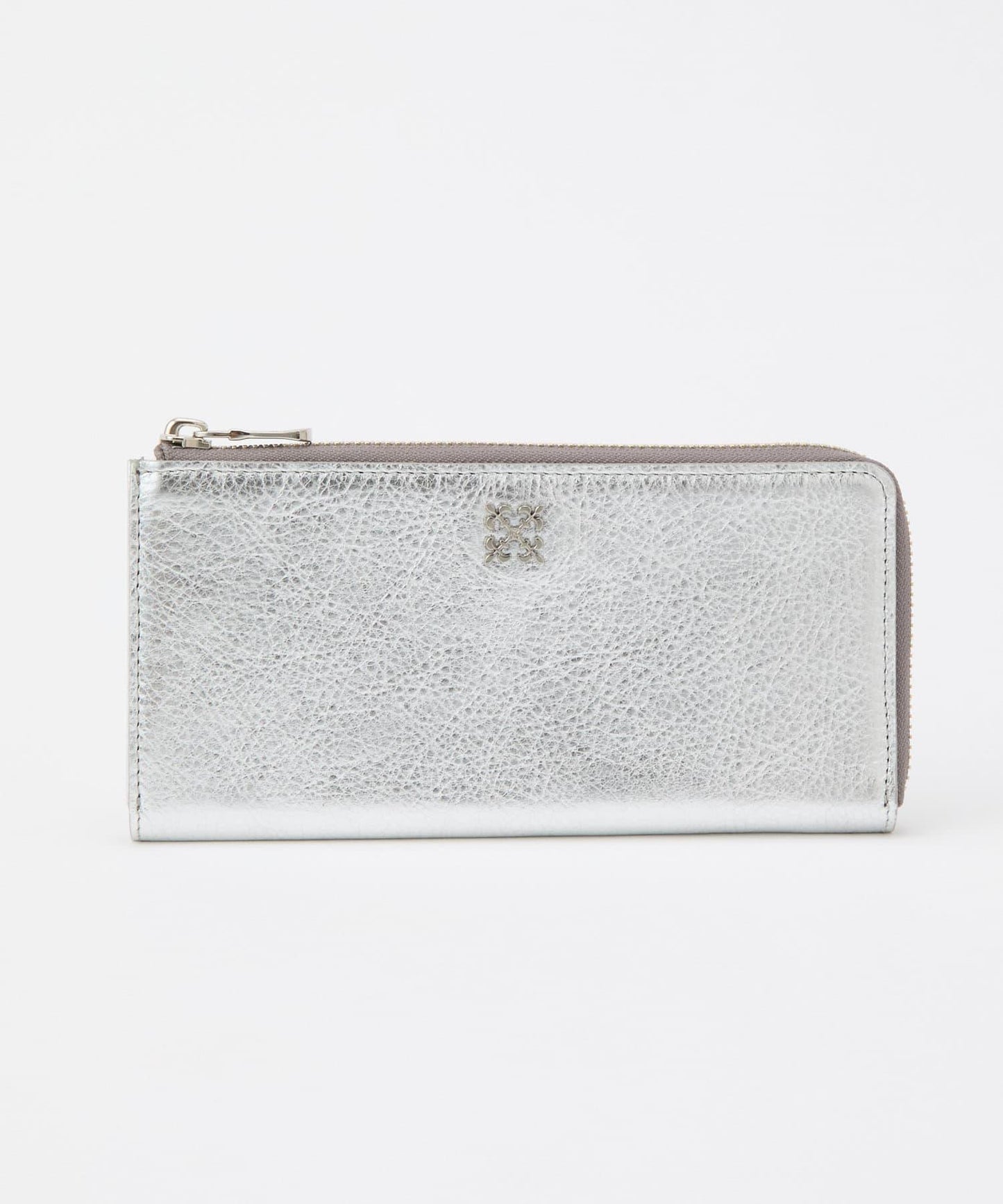 迷你單色印花長款錢包