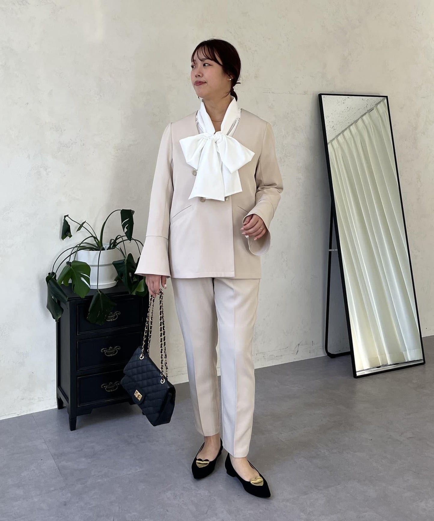 【媽媽監修!禮服系列】修身錐形褲