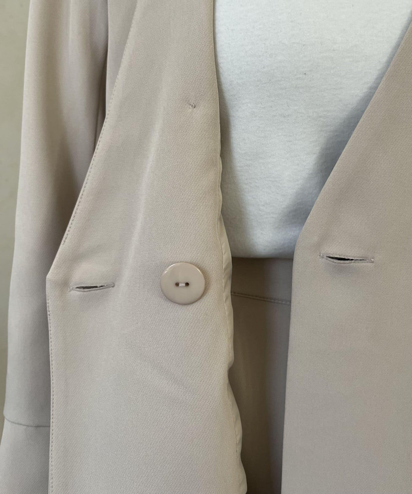 【媽媽監修!禮服單品】雙排扣喇叭袖V領夾克
