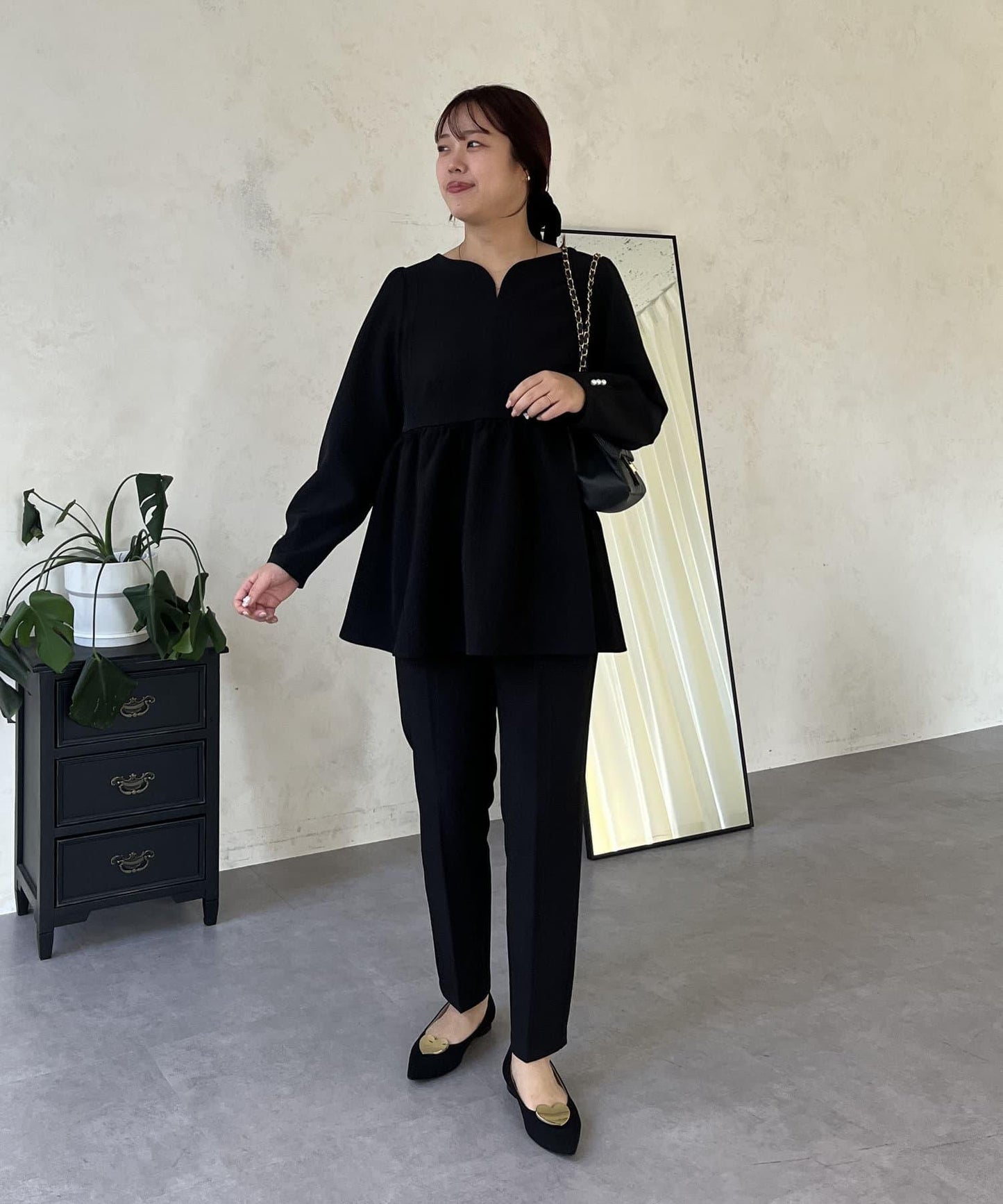 【媽媽監修!禮服系列】修身錐形褲