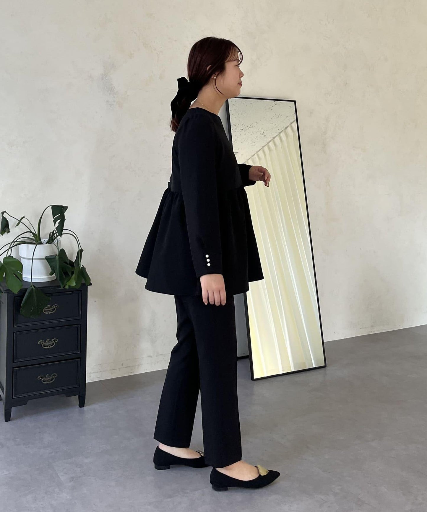 【媽媽監修!禮服系列】修身錐形褲