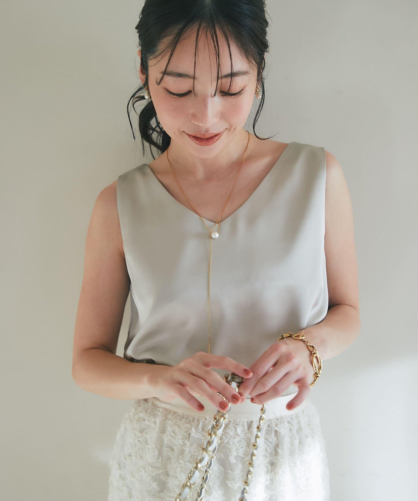 【miki監修・新色登場・名品】緞面兩穿背心