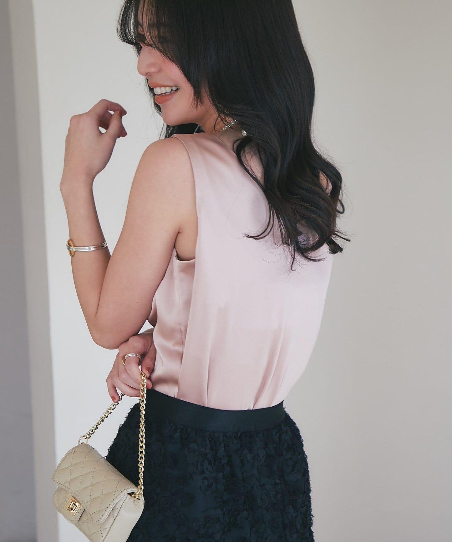 【miki監修・新色登場・名品】緞面兩穿背心